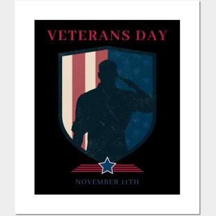 Grateful hearts salute our heroes on Veterans Day! Posters and Art